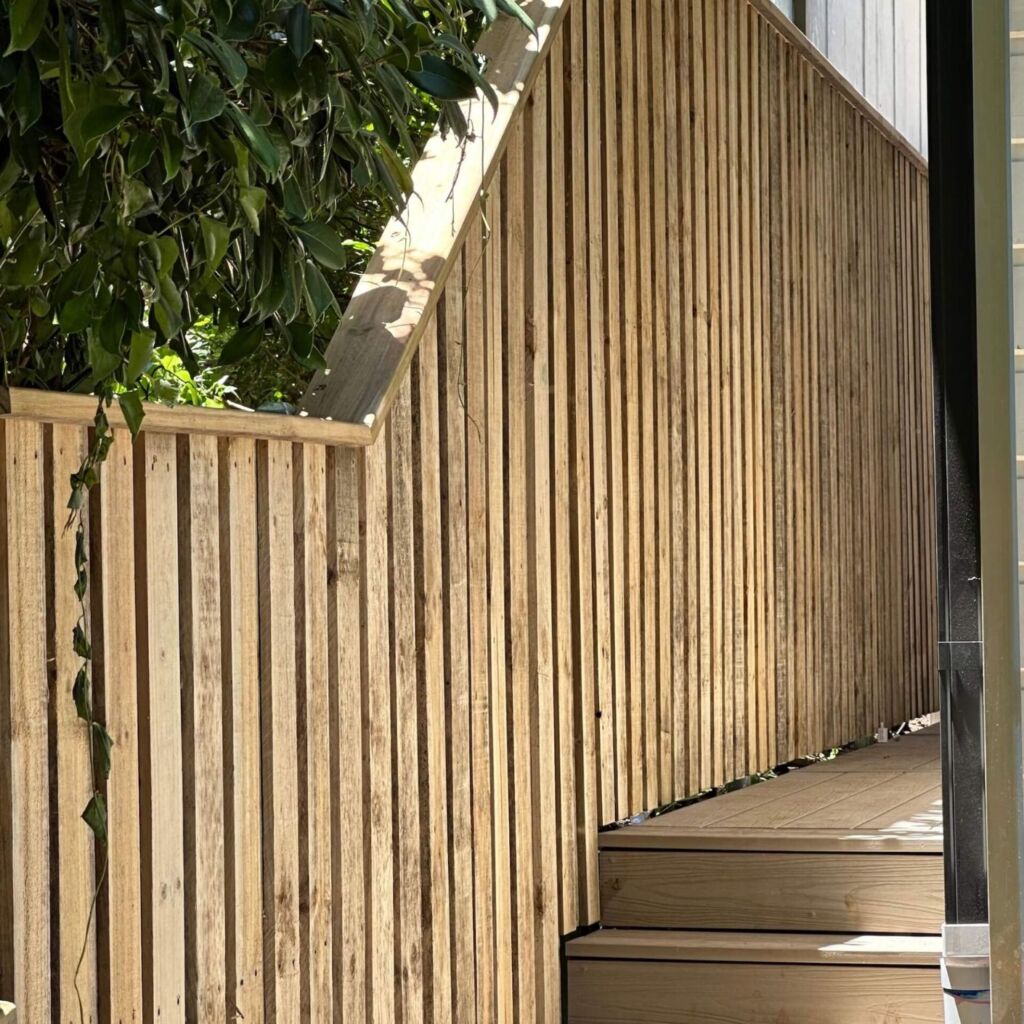 timber boundary fence Chatswood