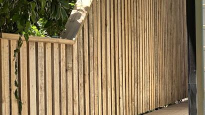 timber boundary fence Chatswood